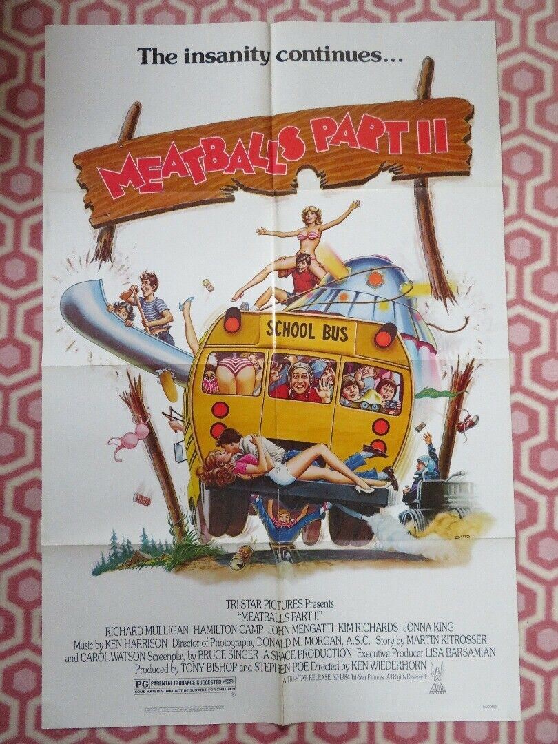 MEATBALLS PART II US ONE SHEET POSTER RICHARD MULLIGAN KIM RICHARDS 1984 Movie posters