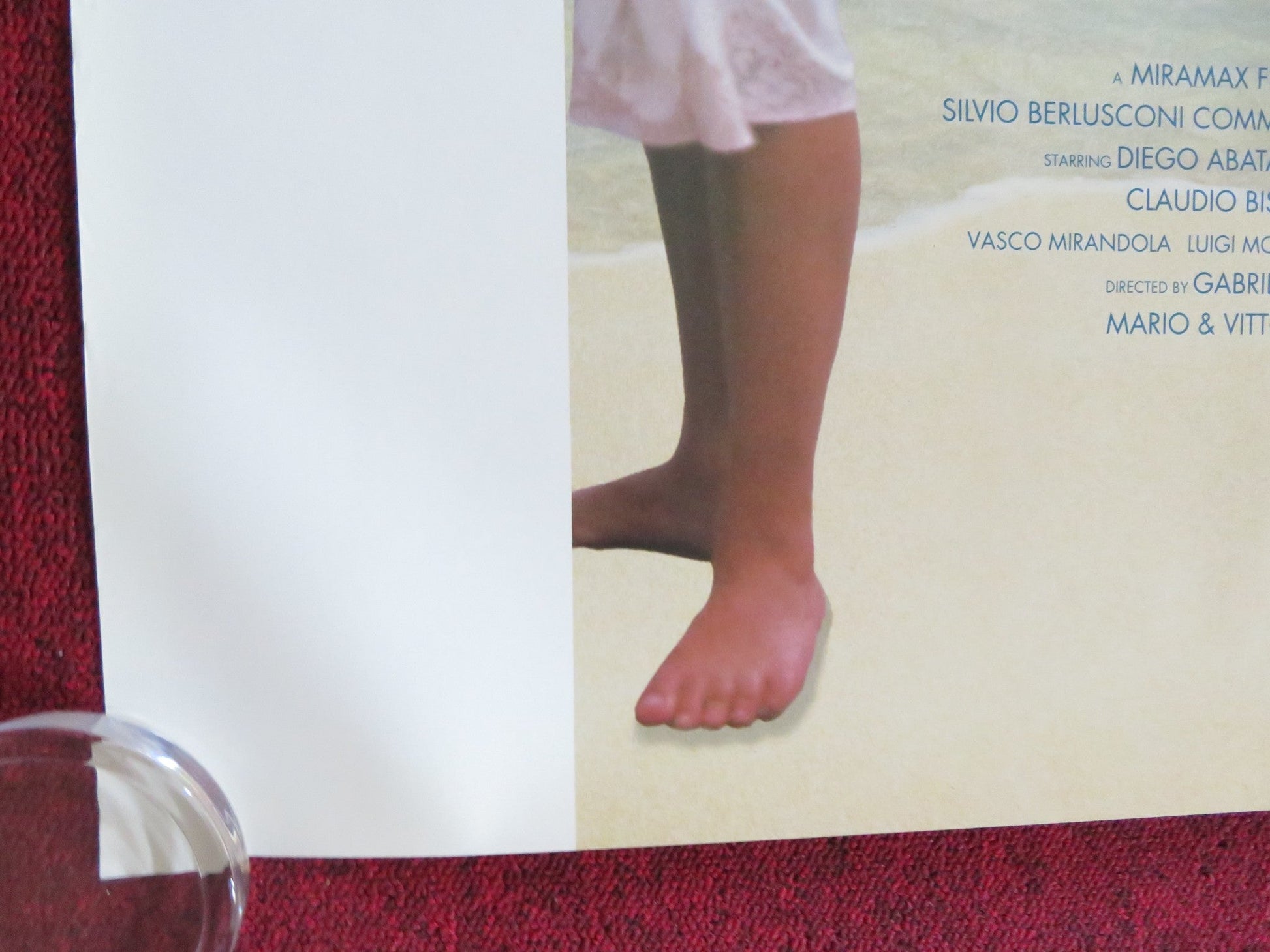 MEDITERRANEO US ONE SHEET ROLLED POSTER DIEGO ABATANTUONO CLAUDIO BIGAGLI 1991 Rendezvous Cinema Movie posters