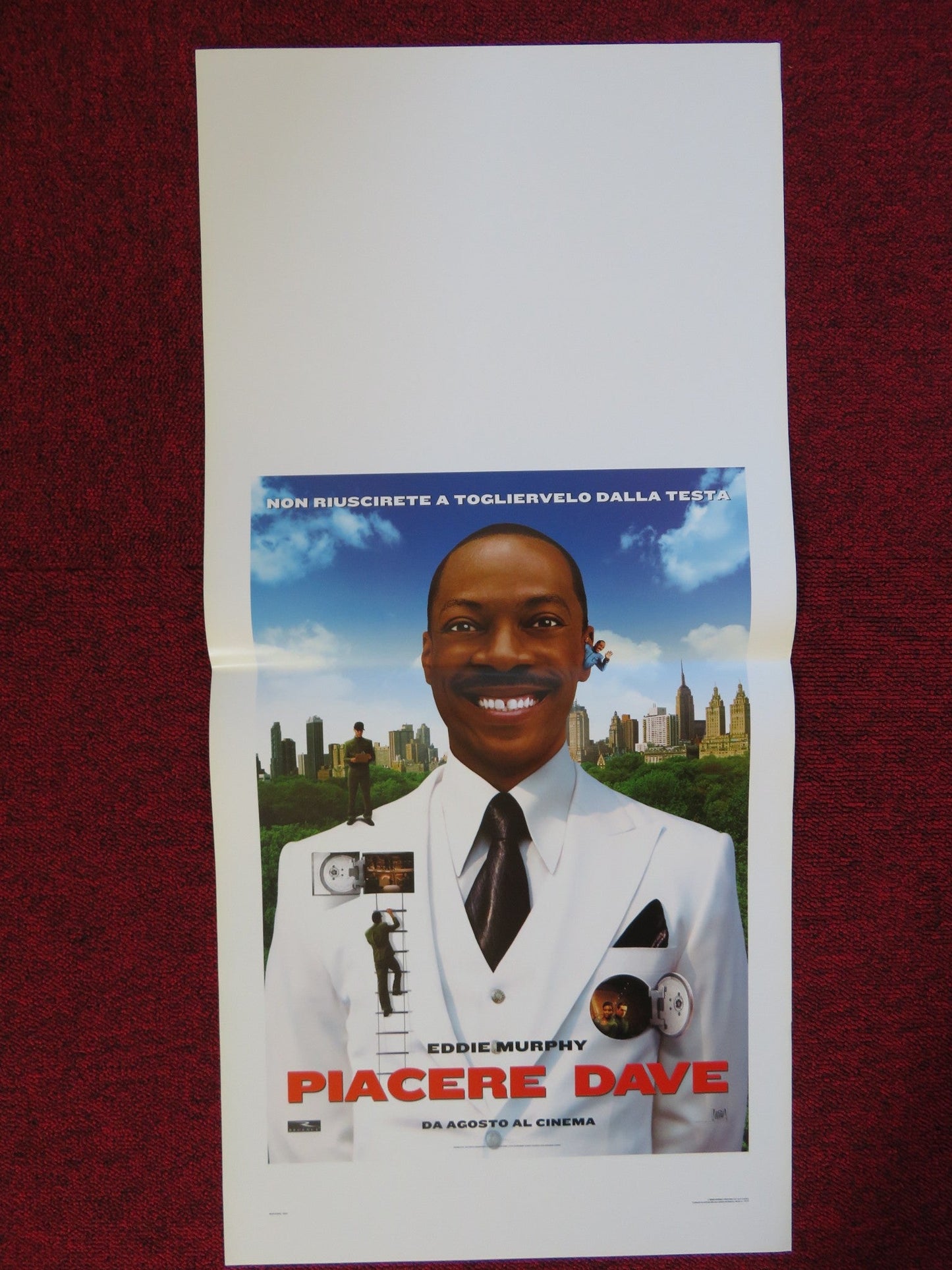 MEET DAVE ITALIAN LOCANDINA (27.5"x13") POSTER EDDIE MURPHY ELIZABETH BANKS 2008 Rendezvous Cinema Movie posters