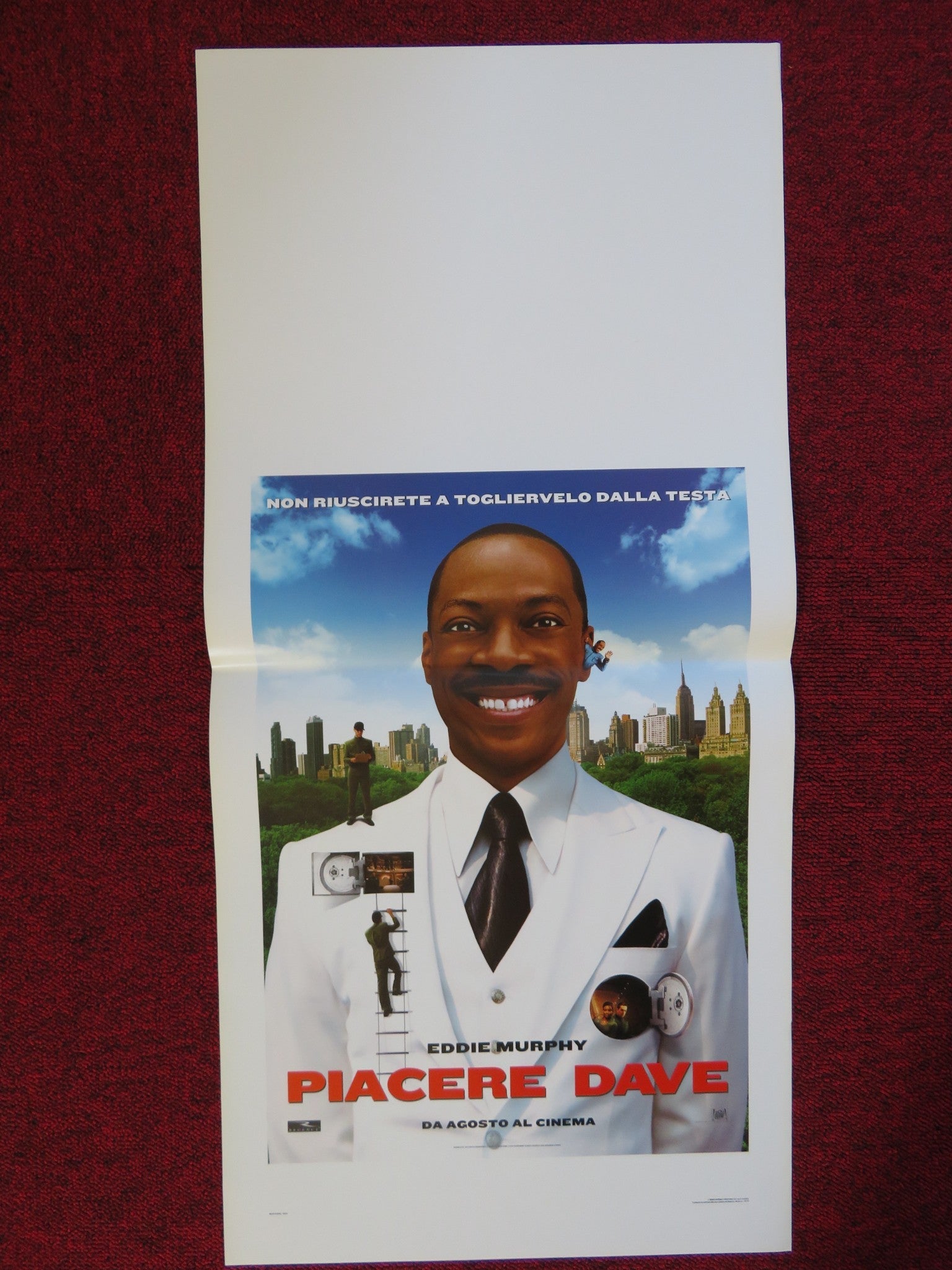MEET DAVE ITALIAN LOCANDINA (27.5"x13") POSTER EDDIE MURPHY ELIZABETH BANKS 2008 Rendezvous Cinema Movie posters