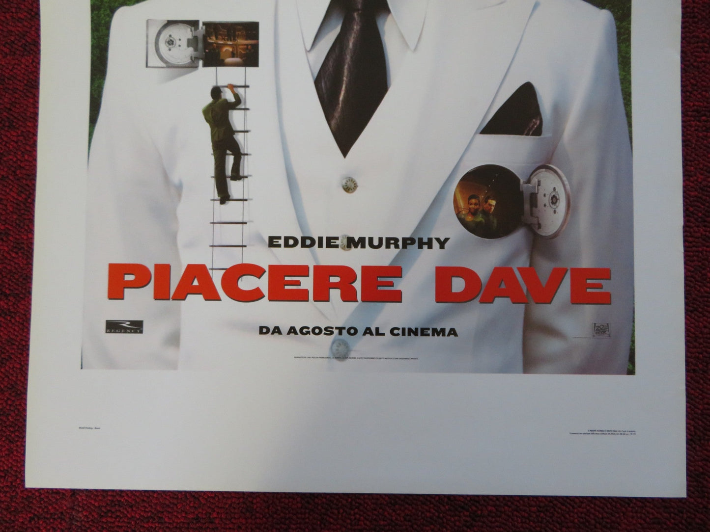 MEET DAVE ITALIAN LOCANDINA (27.5"x13") POSTER EDDIE MURPHY ELIZABETH BANKS 2008 Rendezvous Cinema Movie posters