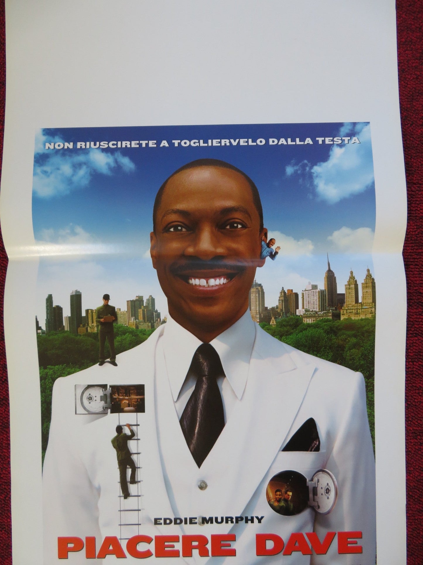 MEET DAVE ITALIAN LOCANDINA (27.5"x13") POSTER EDDIE MURPHY ELIZABETH BANKS 2008 Rendezvous Cinema Movie posters