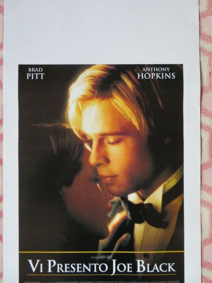 MEET JOE BLACK ITALIAN LOCANDINA (27.5"x13.5") POSTER BRAD PITT A. HOPKINS 1999 Movie posters