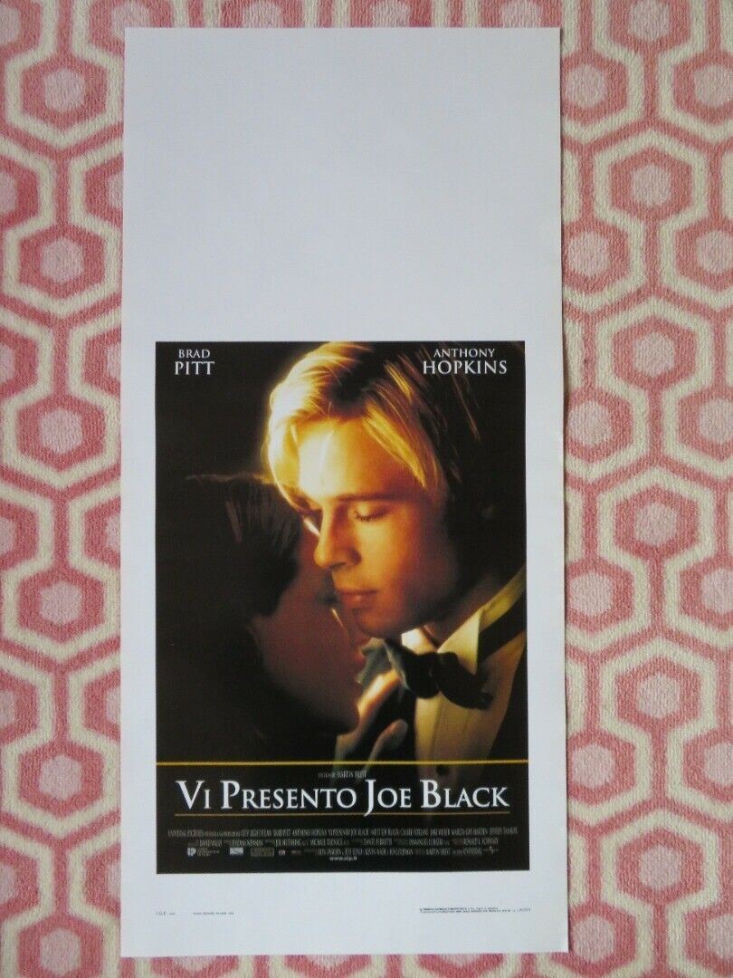 MEET JOE BLACK ITALIAN LOCANDINA (27.5"x13.5") POSTER BRAD PITT A. HOPKINS 1999 Movie posters