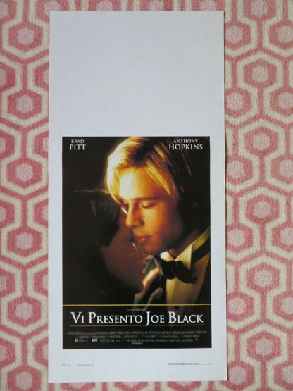 MEET JOE BLACK ITALIAN LOCANDINA (27.5"x13.5") POSTER BRAD PITT A. HOPKINS 1999 Movie posters