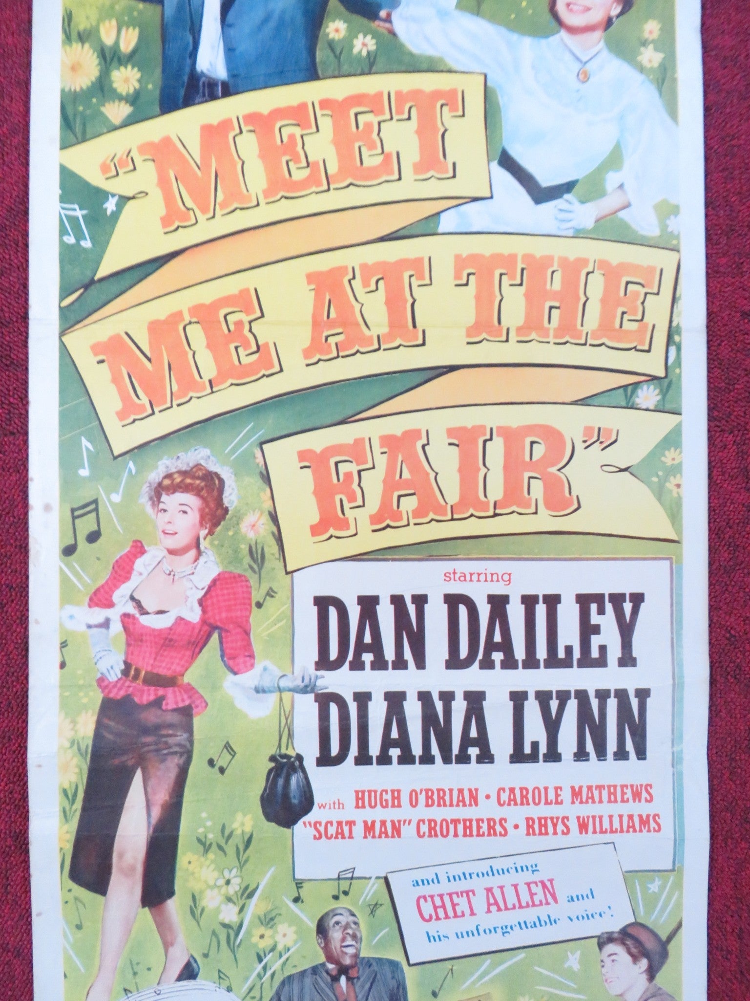 MEET ME AT THE FAIR US INSERT (14"x 36") POSTER DAN DAILEY DIANA LYNN 1953 Rendezvous Cinema Movie posters