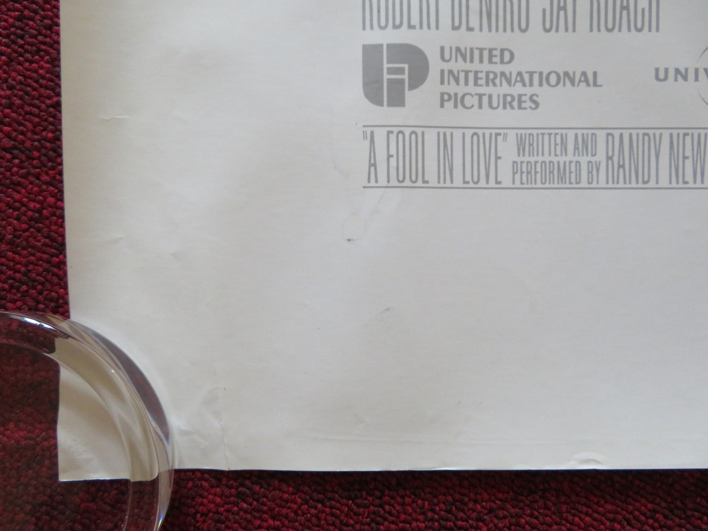 MEET THE PARENTS UK QUAD (30"x 40") ROLLED POSTER ROBERT DE NIRO B. STILLER 2000 Rendezvous Cinema Movie posters