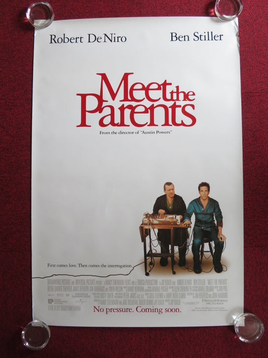 MEET THE PARENTS US ONE SHEET ROLLED POSTER BEN STILLER ROBERT DE NIRO 2000 Rendezvous Cinema Movie posters