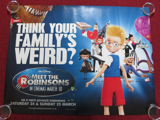 MEET THE ROBINSONS UK QUAD (30"x 40") ROLLED POSTER ANGELA BASSETT D.HANSON 2007 Rendezvous Cinema Movie posters