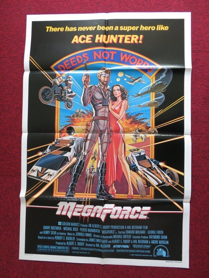 MEGAFORCE FOLDED US ONE SHEET POSTER BARRY BOSTWICK MICHAEL BECK 1982 - Rendezvous Cinema