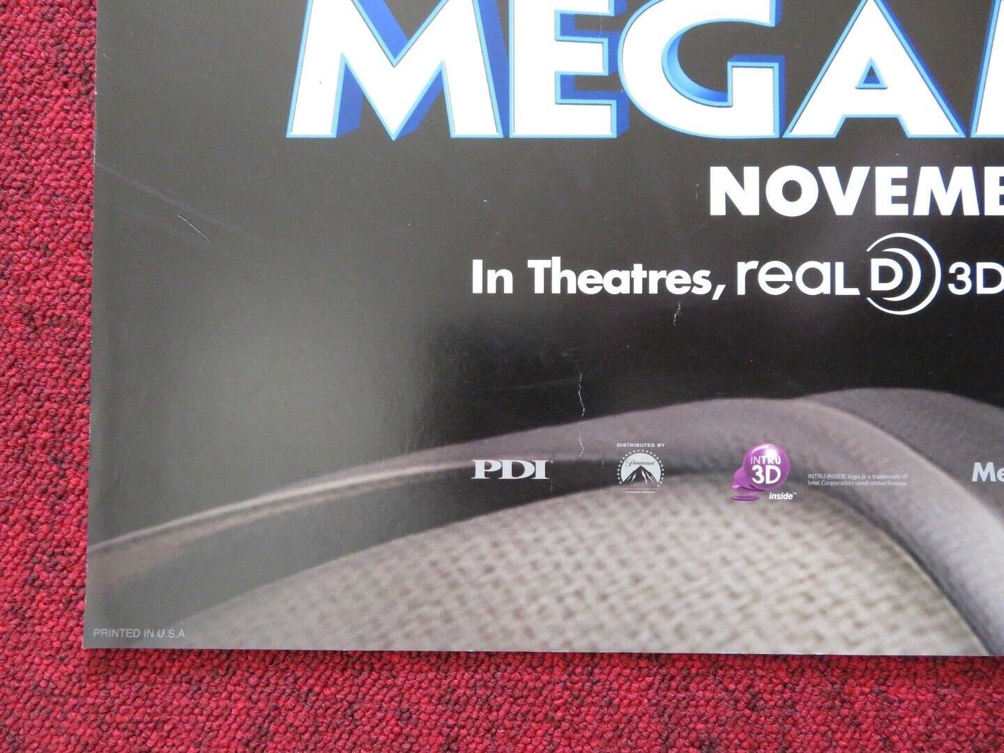 MEGAMIND US ONE SHEET ROLLED POSTER WILL FERRELL BRAD PITT 2010 Movie posters