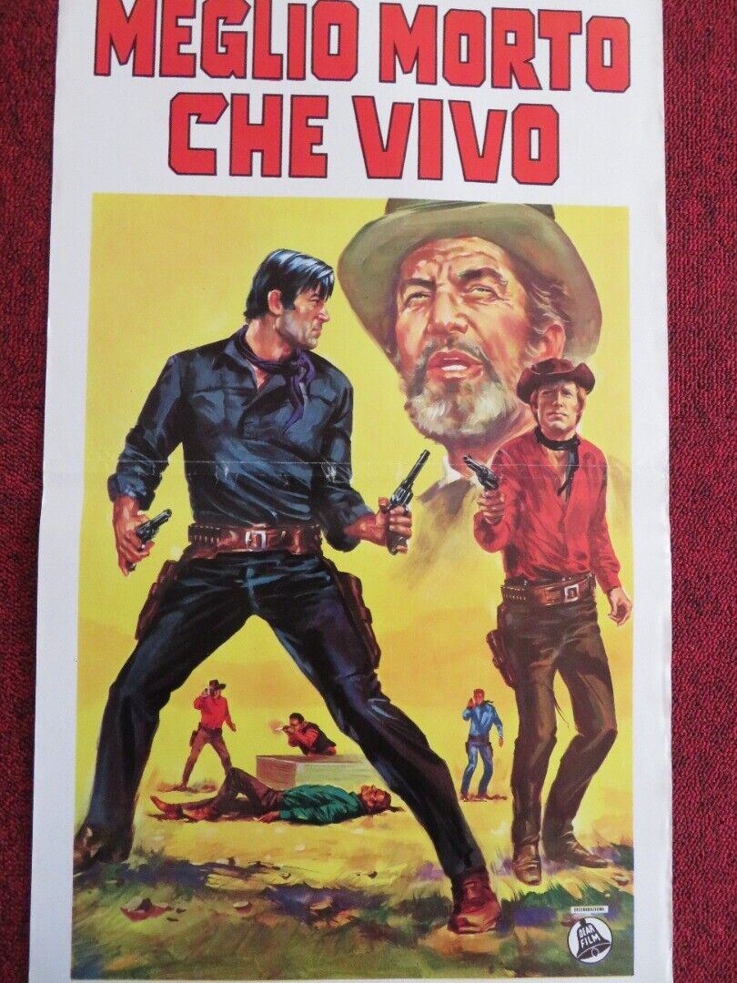 MEGLIO MORTO CHE VIVO ITALIAN LOCANDINA (27.5"x13.5") POSTER VINCENT PRICE 1969 Movie posters
