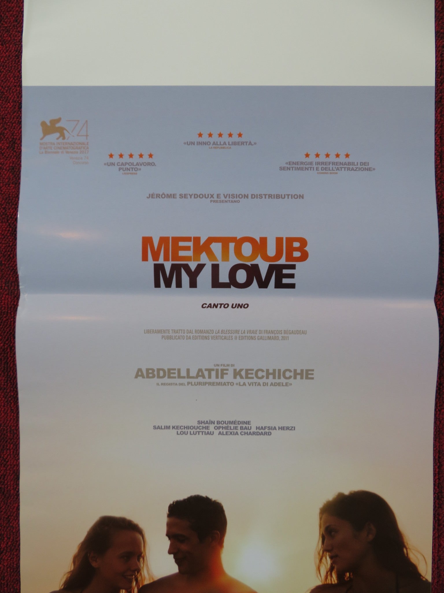 MEKTOUB, MY LOVE: CANTO UNO ITALIAN LOCANDINA POSTER SHAIN BOUMEDINE 2017 Rendezvous Cinema Movie posters