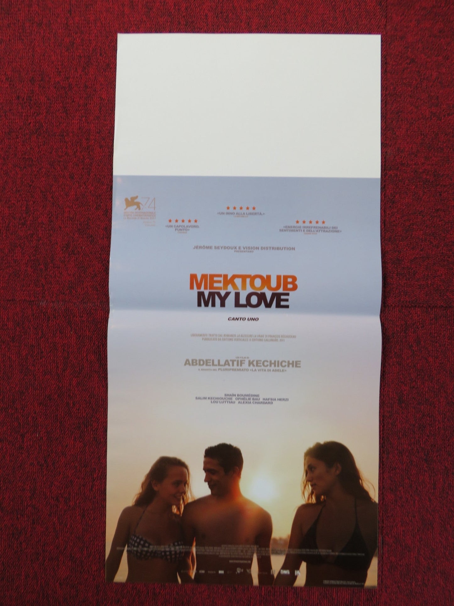 MEKTOUB, MY LOVE: CANTO UNO ITALIAN LOCANDINA POSTER SHAIN BOUMEDINE 2017 Rendezvous Cinema Movie posters
