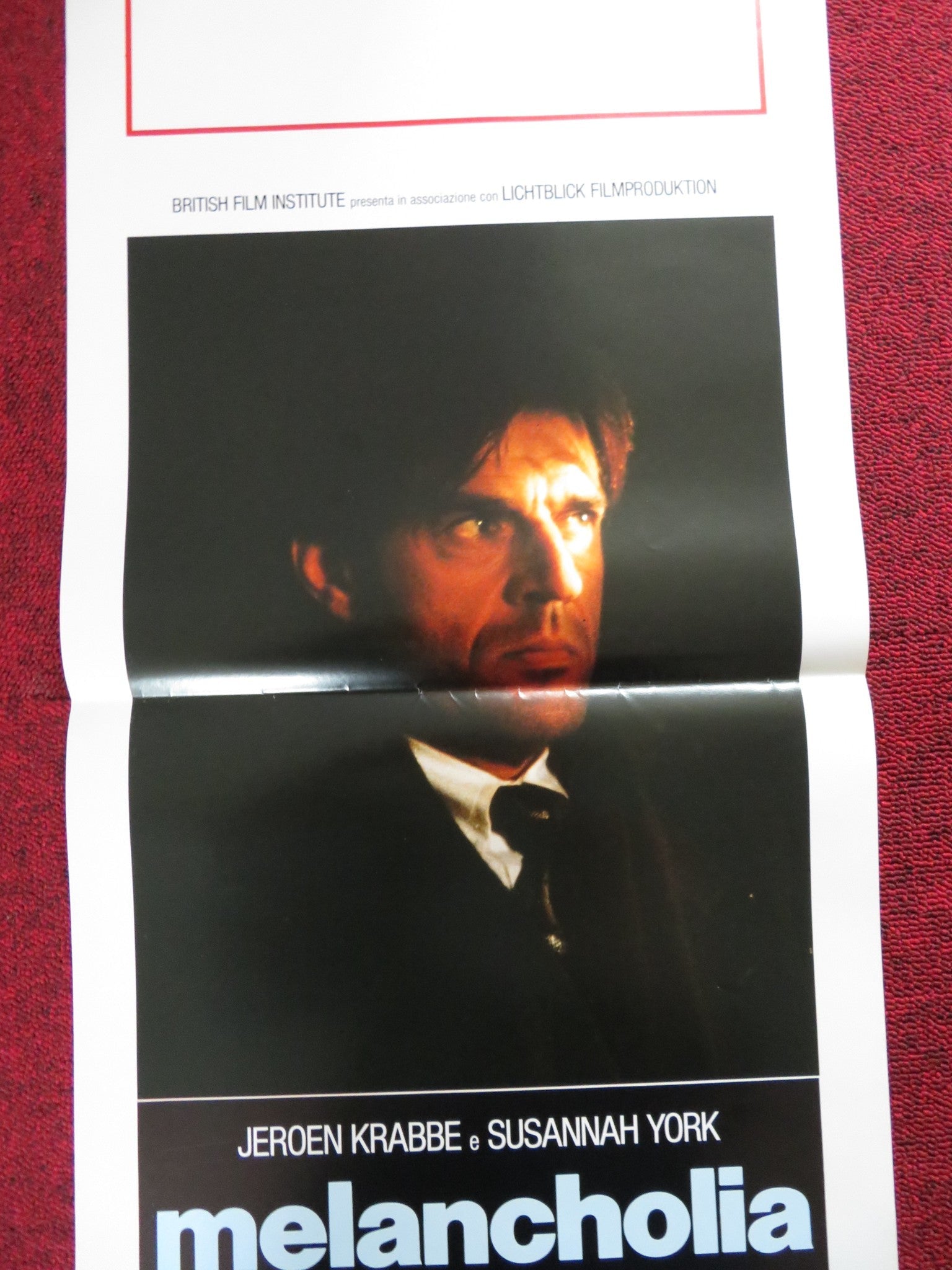 MELANCHOLIA ITALIAN LOCANDINA POSTER JEROEN KRABBE SUSANNAH YORK 1989 Rendezvous Cinema Movie posters