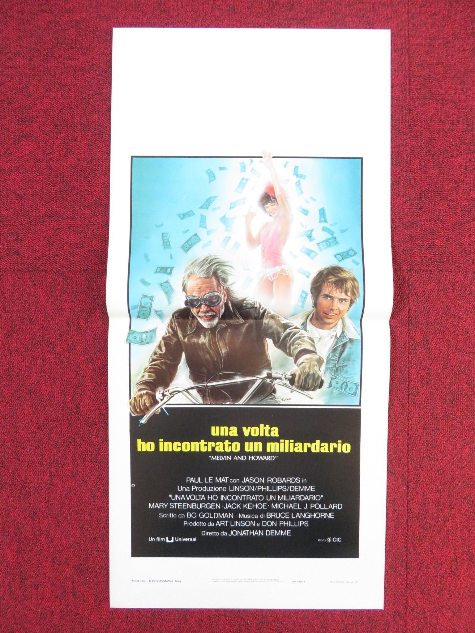 MELVIN AND HOWARD ITALIAN LOCANDINA POSTER JASON ROBARDS PAUL LE MAT 1981 Rendezvous Cinema Movie posters