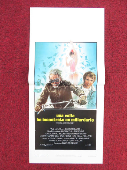 MELVIN AND HOWARD ITALIAN LOCANDINA POSTER JASON ROBARDS PAUL LE MAT 1981 Rendezvous Cinema Movie posters