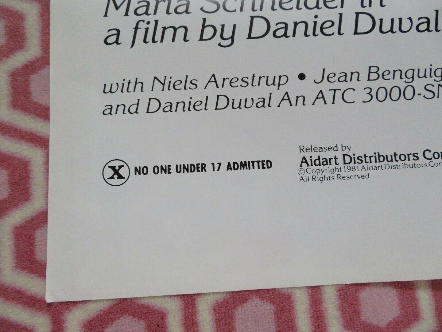 MEMOIRS OF A FRENCH WHORE US ONE SHEET POSTER MIOU-MIOU MARIA SCHNEIDER 1981 - Rendezvous Cinema