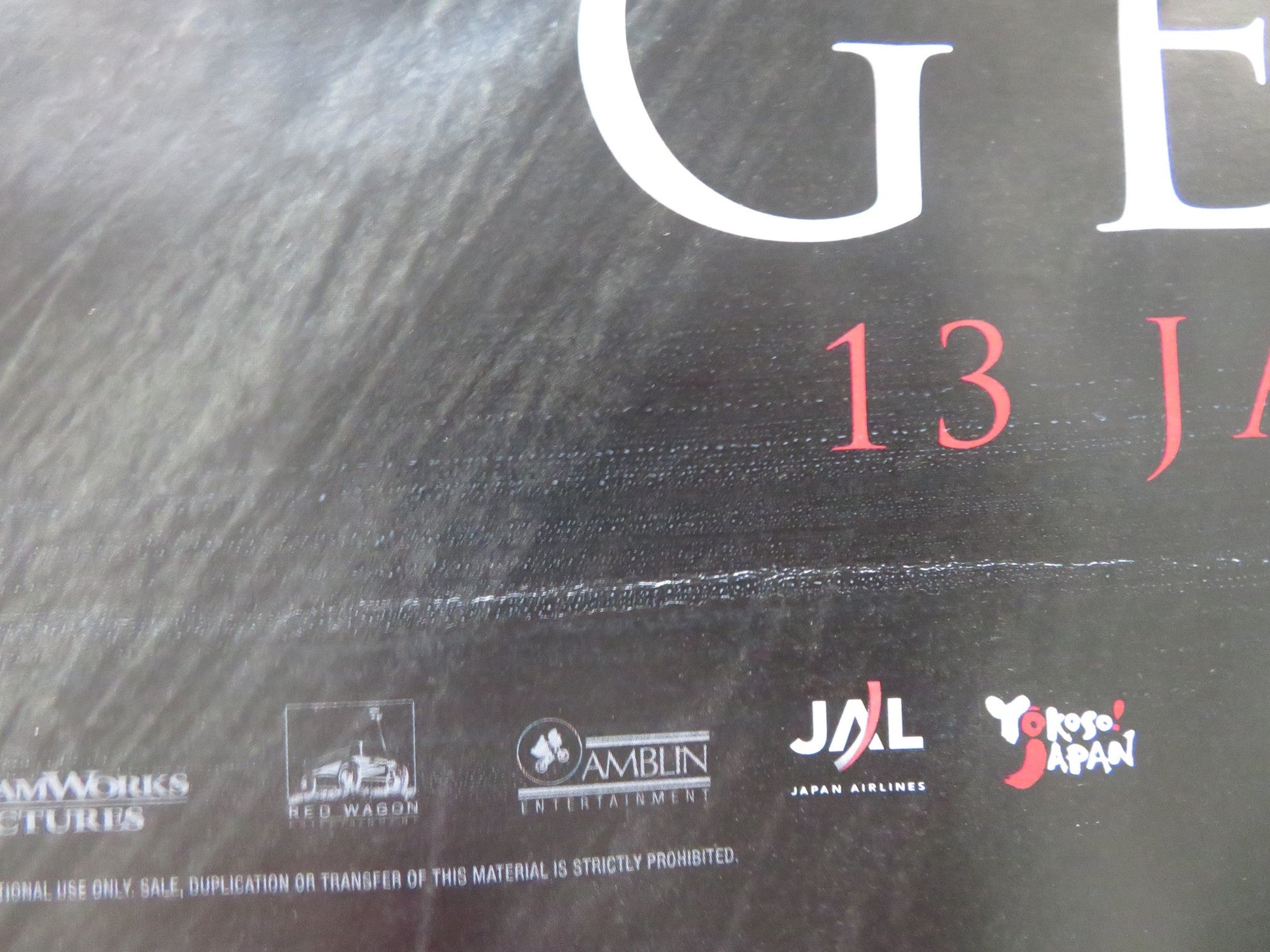 MEMOIRS OF A GEISHA UK QUAD (30"x 40") ROLLED POSTER SUZUKA OHGO TOGO IGAWA 2005 Rendezvous Cinema Movie posters