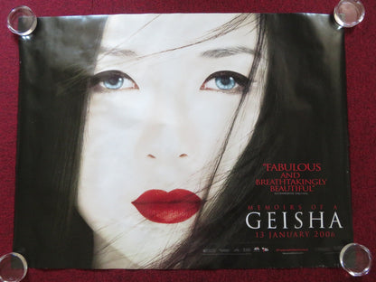 MEMOIRS OF A GEISHA UK QUAD (30"x 40") ROLLED POSTER SUZUKA OHGO TOGO IGAWA 2005 Rendezvous Cinema Movie posters