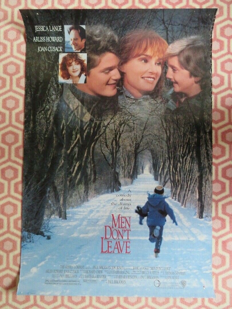 MEN DON'T LEAVE ONE SHEET ROLLED POSTER JESSICA LANGE JOAN CUSACK 1990 Movie posters