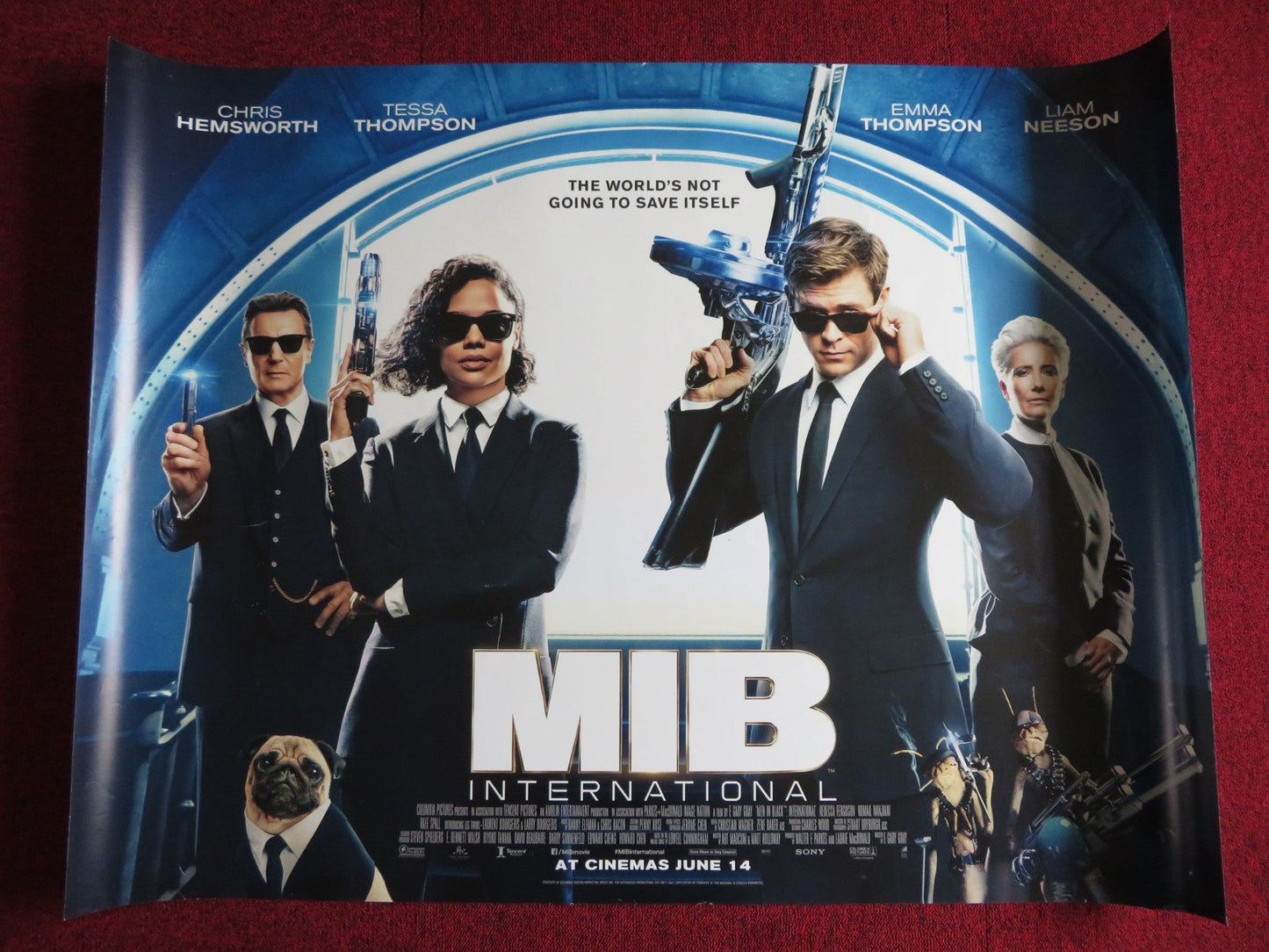 MEN IN BLACK: INTERNATIONAL UK QUAD (30"x 40") ROLLED POSTER C. HEMSWORTH 2019 Rendezvous Cinema Movie posters