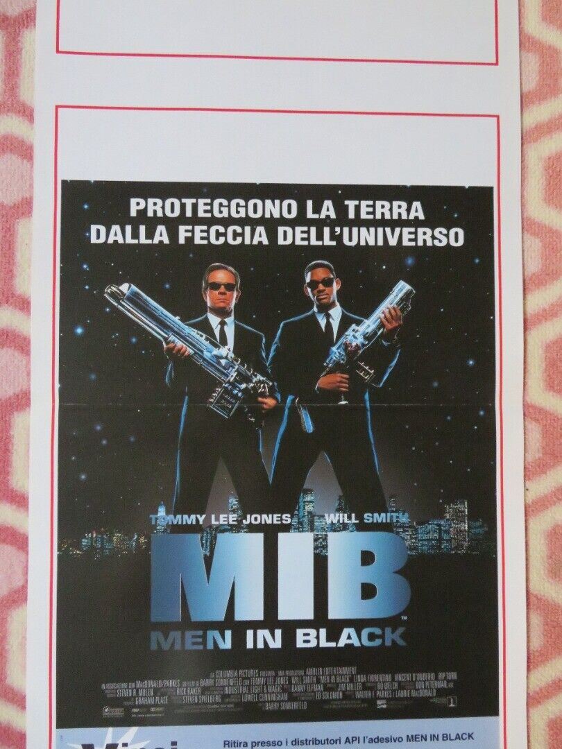 MEN IN BLACK ITALIAN LOCANDINA (27.5"x13") POSTER WILL SMITH 1997 Movie posters