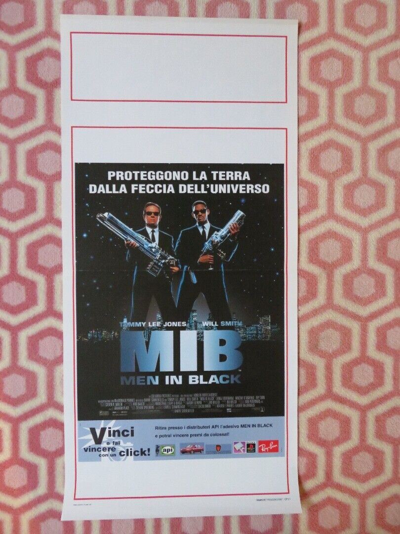 MEN IN BLACK ITALIAN LOCANDINA (27.5"x13") POSTER WILL SMITH 1997 Movie posters