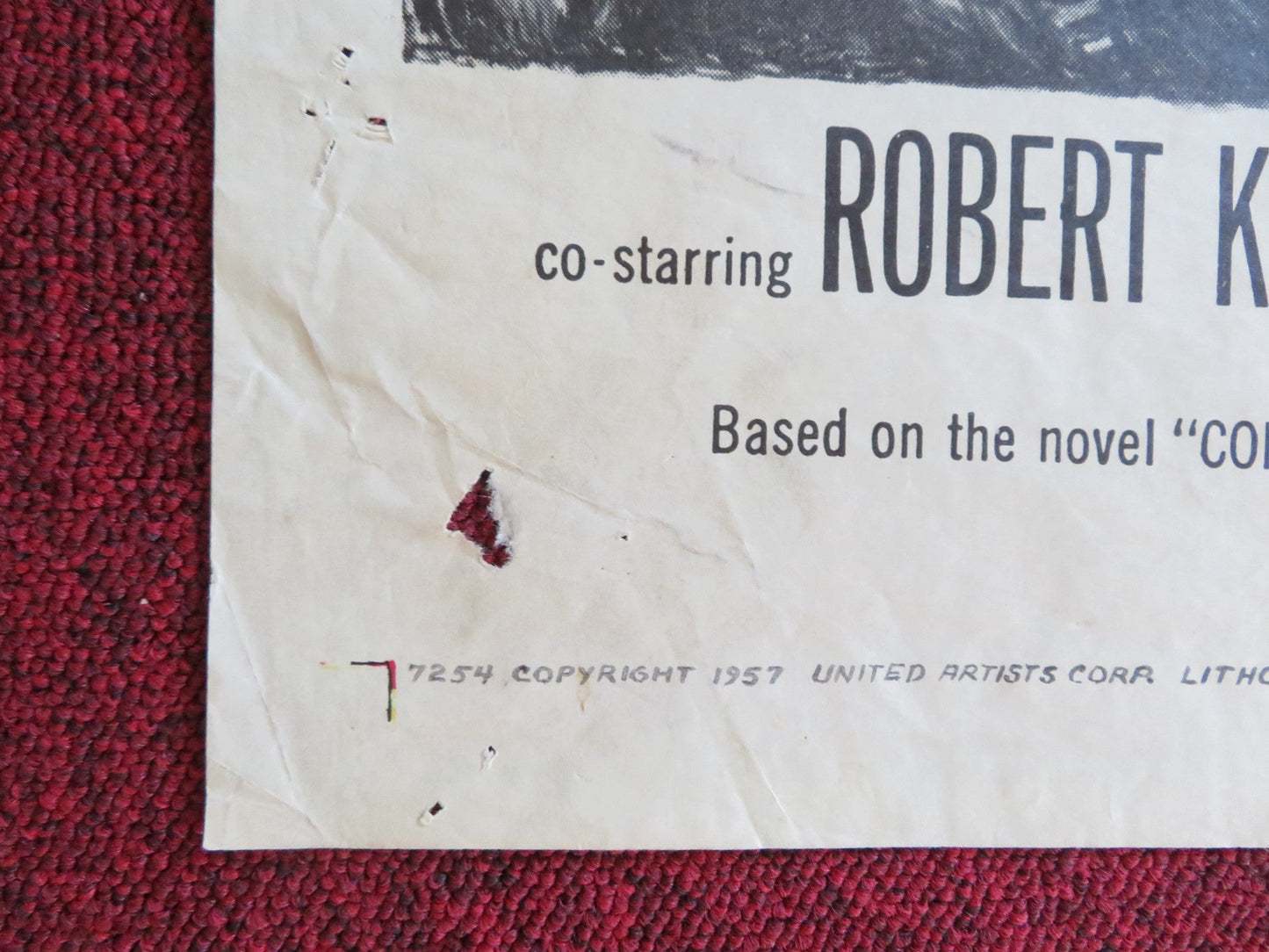 MEN IN WAR FOLDED US ONE SHEET POSTER ROBERT RYAN ALDO RAY 1957 Rendezvous Cinema Movie posters