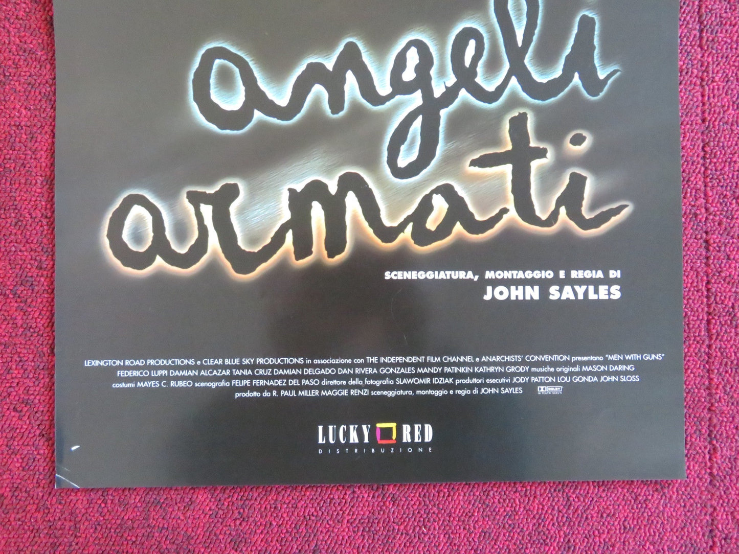 MEN WITH GUNS ITALIAN LOCANDINA POSTER FEDERICO LUPPI DAMIAN ALCAZAR 1997 Rendezvous Cinema Movie posters