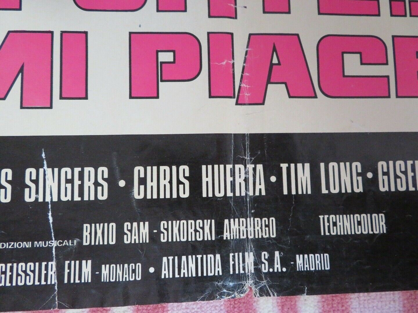 MENA FORTE, PUI' FORTE.. HE MI PIACE ITALIAN FOGLIO POSTER MARK DAMON 1974 Movie posters