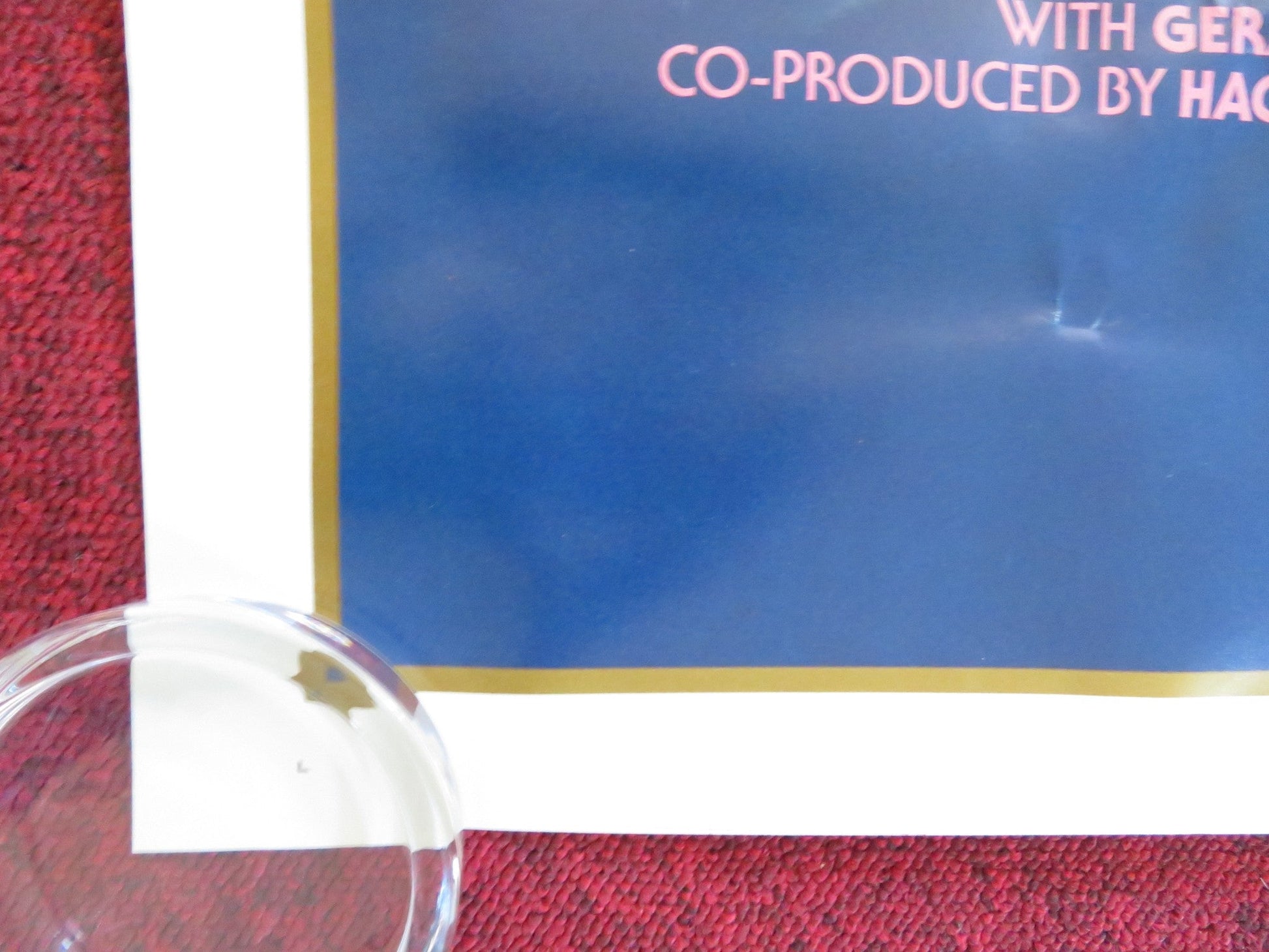 MENAGE US ONE SHEET ROLLED POSTER GERARD DEPARDIEU MIOU - MIOU 1986 Rendezvous Cinema Movie posters