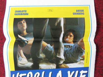 MERCI LA VIE ITALIAN LOCANDINA (27.5"x13") POSTER CHARLOTTE GAINSBOURG 1991 Movie posters