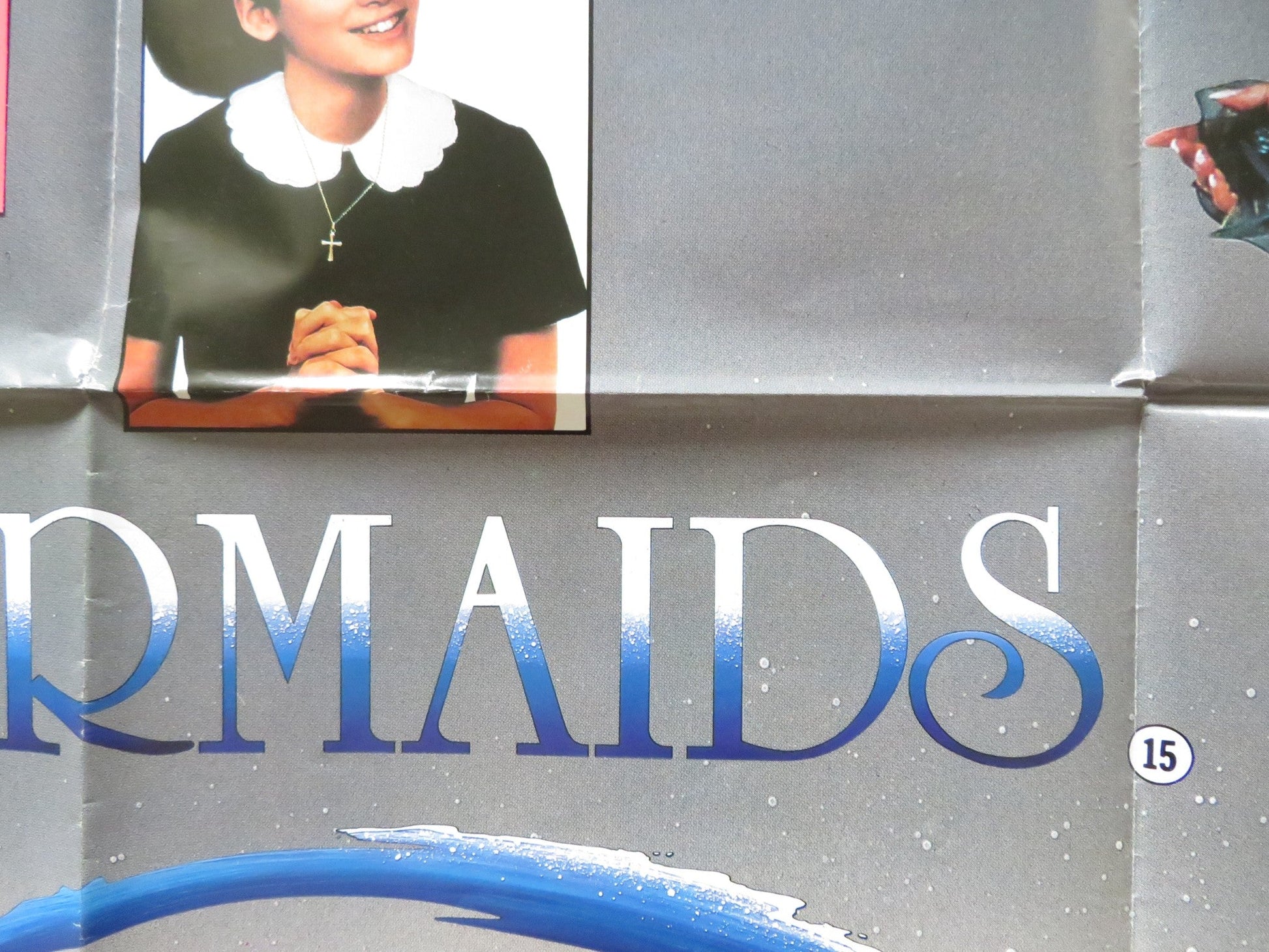 MERMAIDS UK QUAD POSTER FOLDED CHER BOB HOSKINS WINONA RYDER 1990 Rendezvous Cinema Movie posters