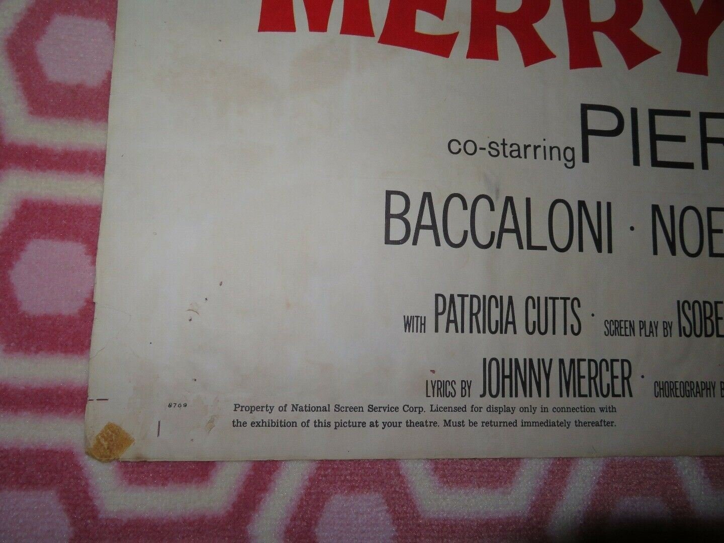 MERRY ANDREW US ONE SHEET POSTER DANNY KAYE PAUL GALLICO BACCALONI Movie posters