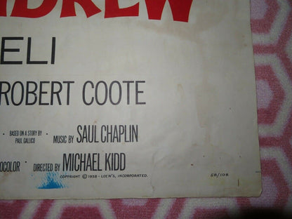 MERRY ANDREW US ONE SHEET POSTER DANNY KAYE PAUL GALLICO BACCALONI Movie posters