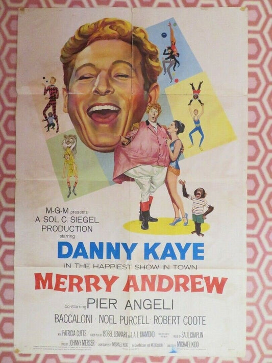 MERRY ANDREW US ONE SHEET POSTER DANNY KAYE PAUL GALLICO BACCALONI Movie posters