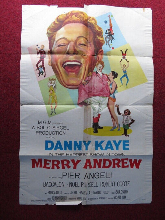 MERRY ANDREW USA ONE SHEET POSTER PIER ANGELI DANNY KAYE 1958 - Rendezvous Cinema