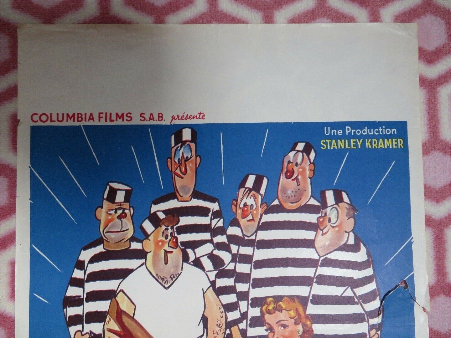 MES 6 FORCATS / My Six Convicts BELGIUM (21.5"x 14) POSTER MILLARD MITCHELL 1952 Movie posters