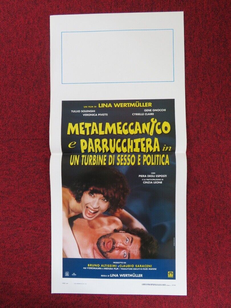 METALMECCANICO E PARRUCCHIERA... ITALIAN LOCANDINA (27.5"x13") POSTER 1996 Movie posters