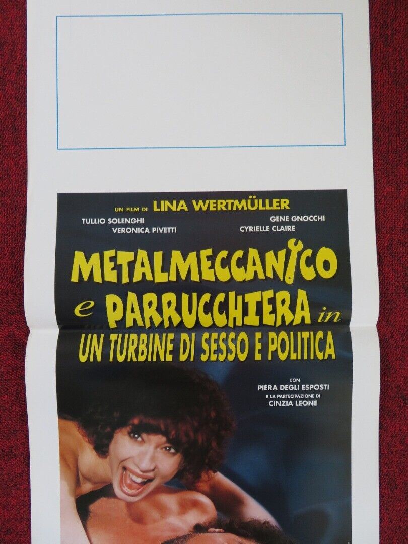 METALMECCANICO E PARRUCCHIERA... ITALIAN LOCANDINA (27.5"x13") POSTER 1996 Movie posters