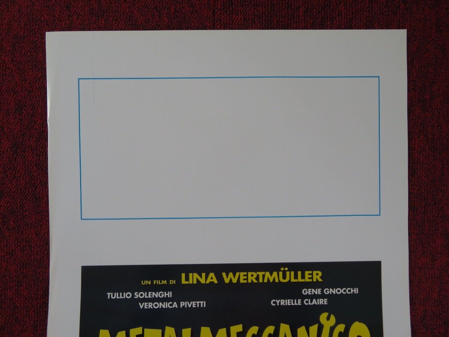 METALMECCANICO E PARRUCCHIERA... ITALIAN LOCANDINA (27.5"x13") POSTER 1996 Movie posters