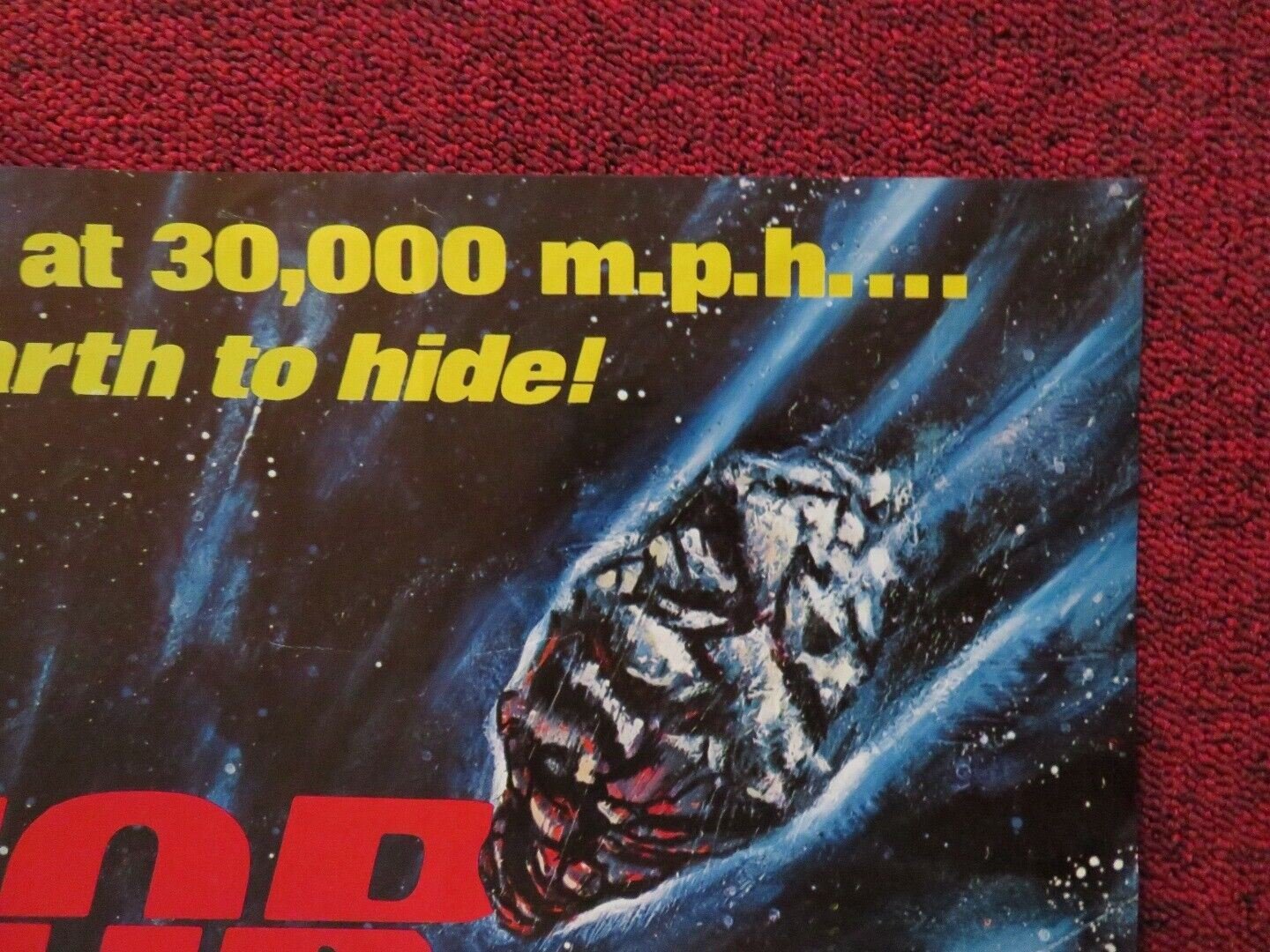 METEOR FOLDED US ONE SHEET POSTER SEAN CONNERY NATALIE WOOD 1979 Movie posters