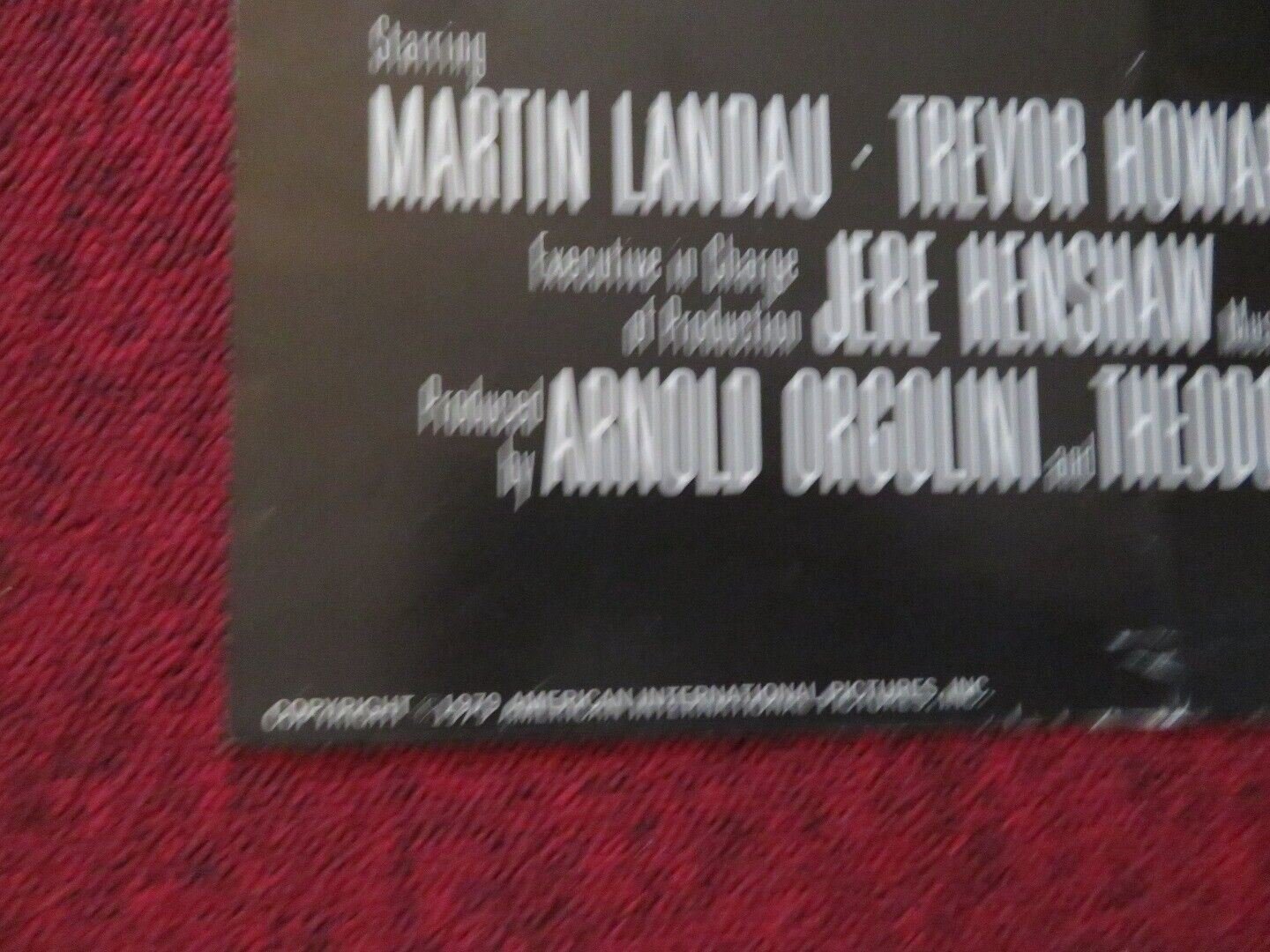 METEOR FOLDED US ONE SHEET POSTER SEAN CONNERY NATALIE WOOD 1979 Movie posters