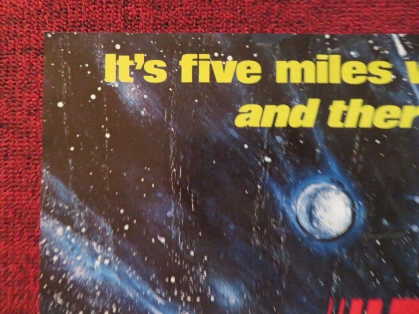 METEOR FOLDED US ONE SHEET POSTER SEAN CONNERY NATALIE WOOD 1979 Movie posters