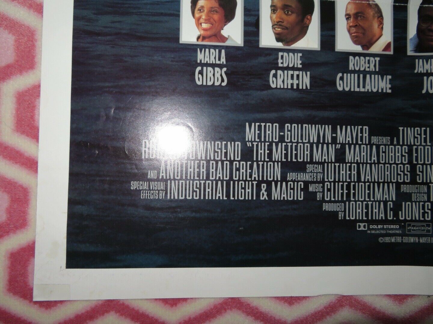 METEOR MAN FOLDED US ONE SHEET POSTER ROBERT TOWNSEND 1993 Movie posters