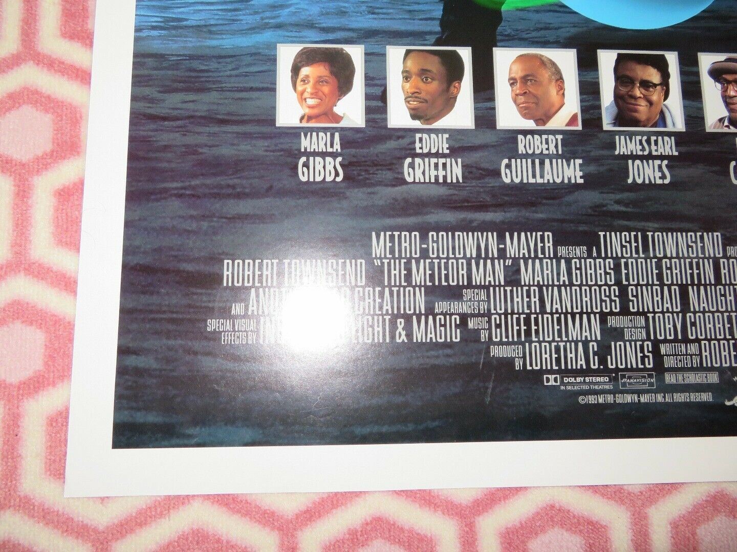 METEOR MAN ONE SHEET ROLLED POSTER JAMES EARL JONES MARLA GIBBS 1993 Movie posters