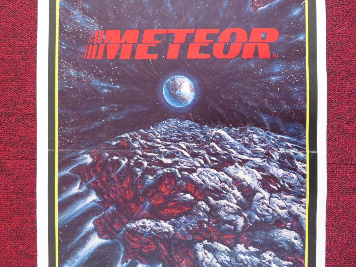 METEOR US INSERT (14"x 36") POSTER MARTIN LANDAU TREVOR HOWARD 1979 Rendezvous Cinema Movie posters