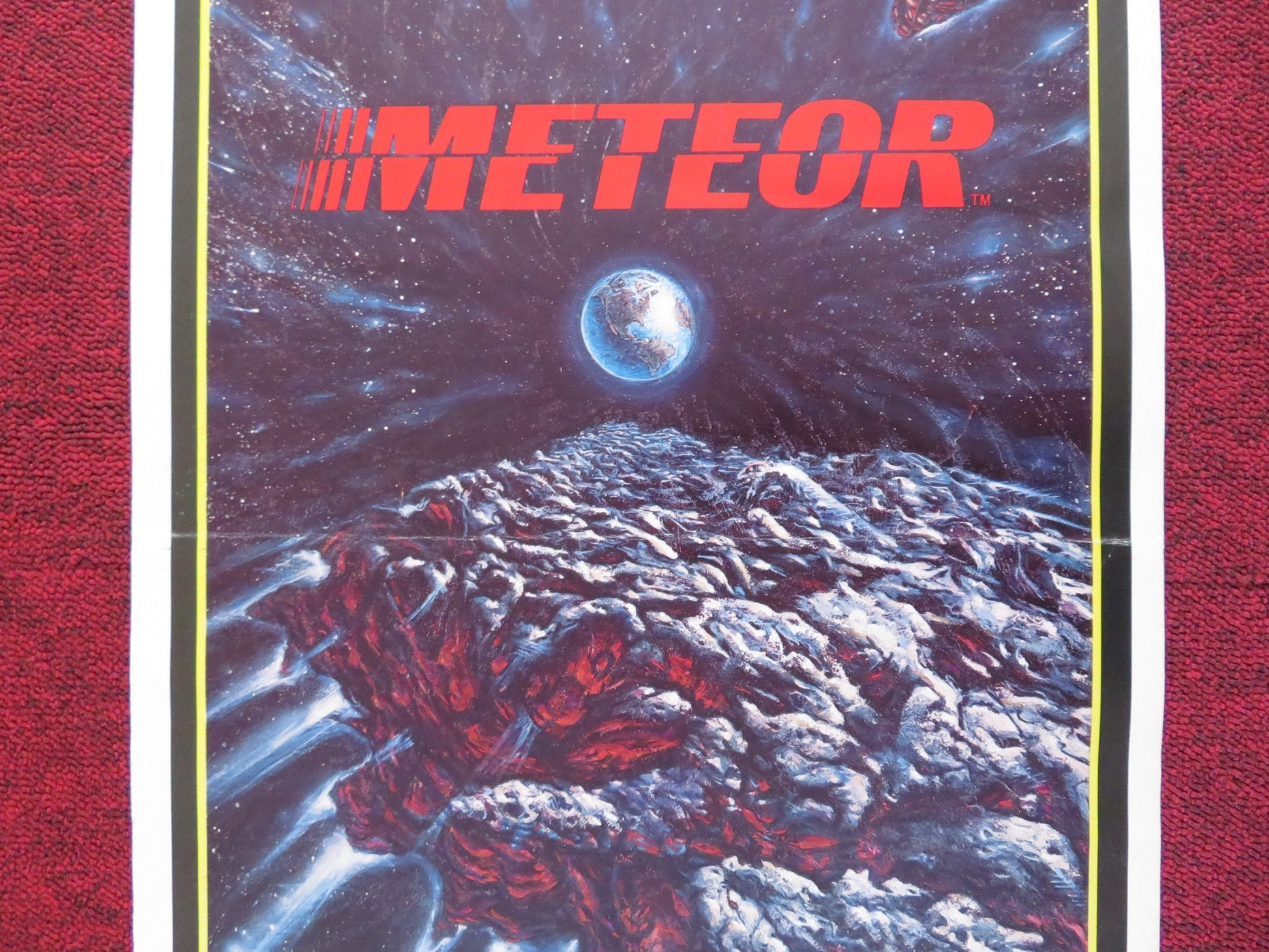 METEOR US INSERT (14"x 36") POSTER MARTIN LANDAU TREVOR HOWARD 1979 Rendezvous Cinema Movie posters