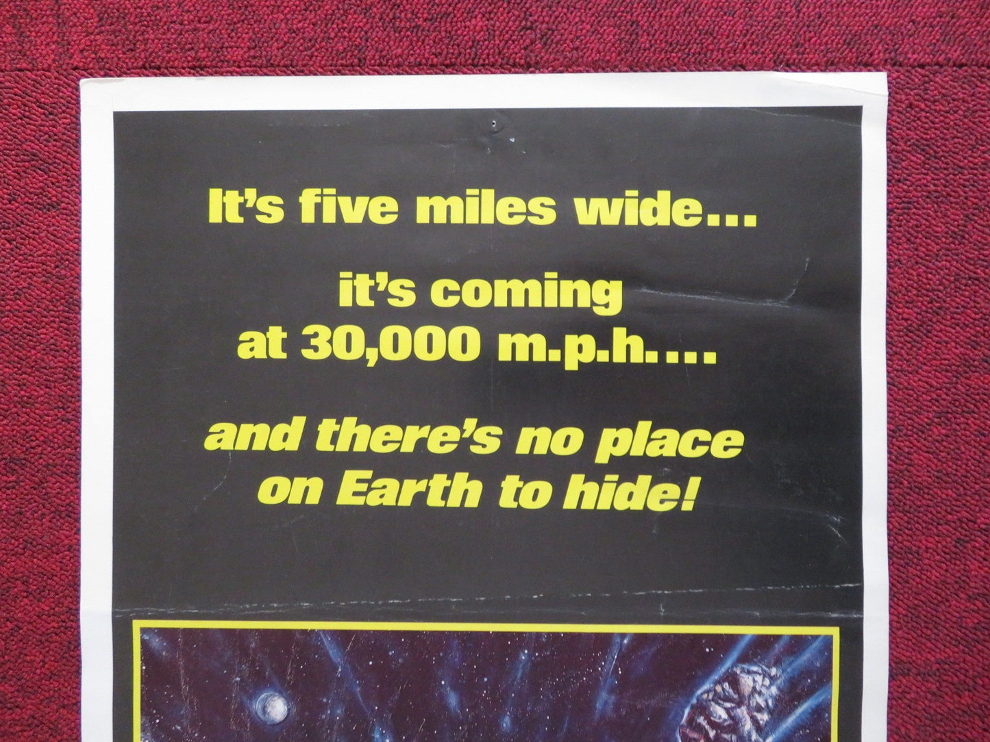 METEOR US INSERT (14"x 36") POSTER MARTIN LANDAU TREVOR HOWARD 1979 Rendezvous Cinema Movie posters